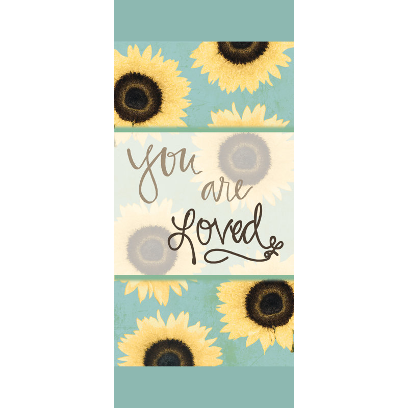 Sunflower Loved - Painting Print, Black Floater Framed, 46 cm H x 30 cm W