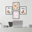 «Eggnog Gingerbread Seasonal Illustration», impression encadrée sur papier, 4 pièces-97770278-97770282