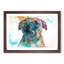 A Staffordshire Bull Terrier Dog in Abstract - Framed Print-55628994-55628993