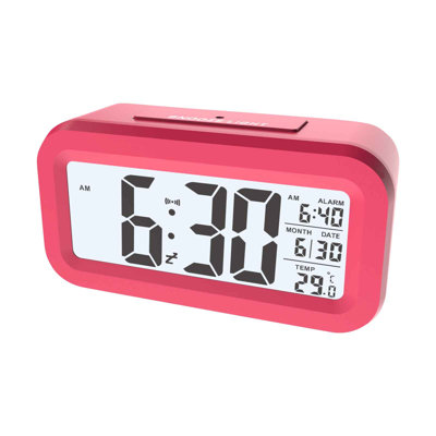 alarm clock Temperature Version Smart Clock, Silent Clock, Electronic Clock, Light Sensing Alarm Clock, Snoozy Student Smart LCD Alarm Clock