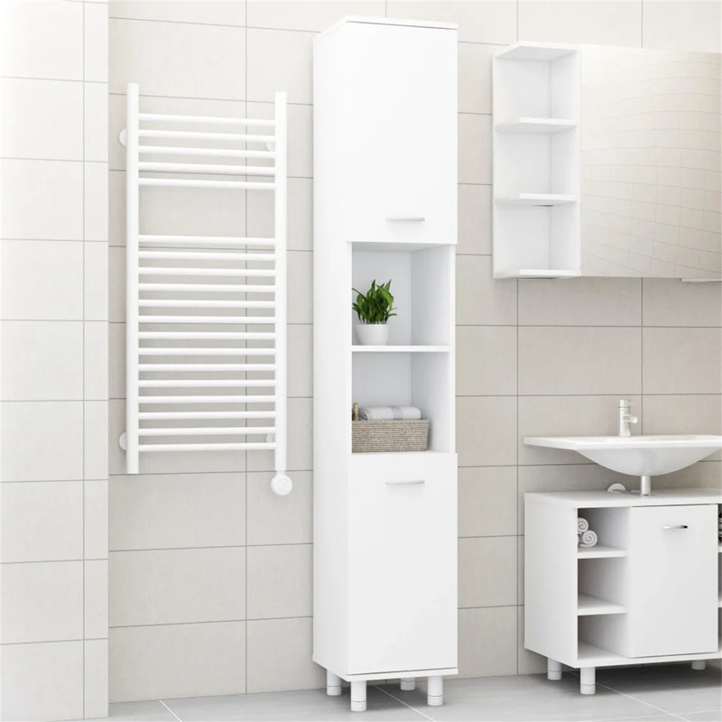Avrey Linen Cabinet, White