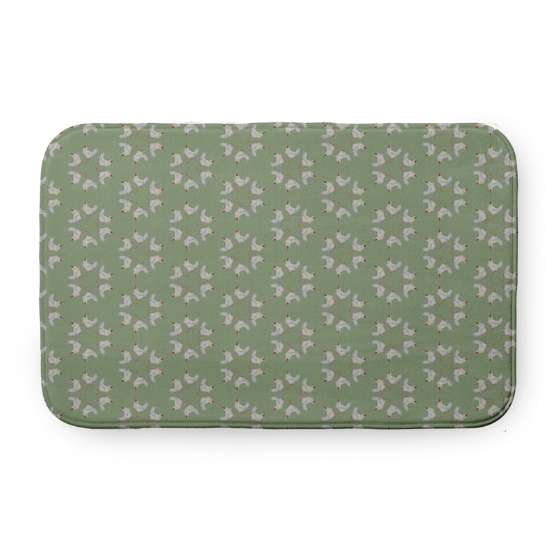 Tapis de bain Funky Junky, L 21 po x L 34 po, Vert