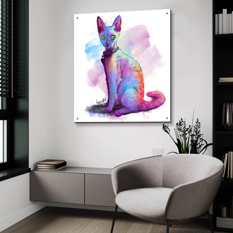 "Devon Rex Chanel" par Dawg Painter, H 36 po x l 36 po