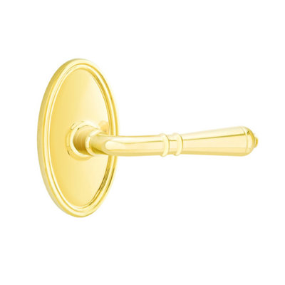 Turino Round Privacy (Bed & Bath) Door Lever with Oval Rosette