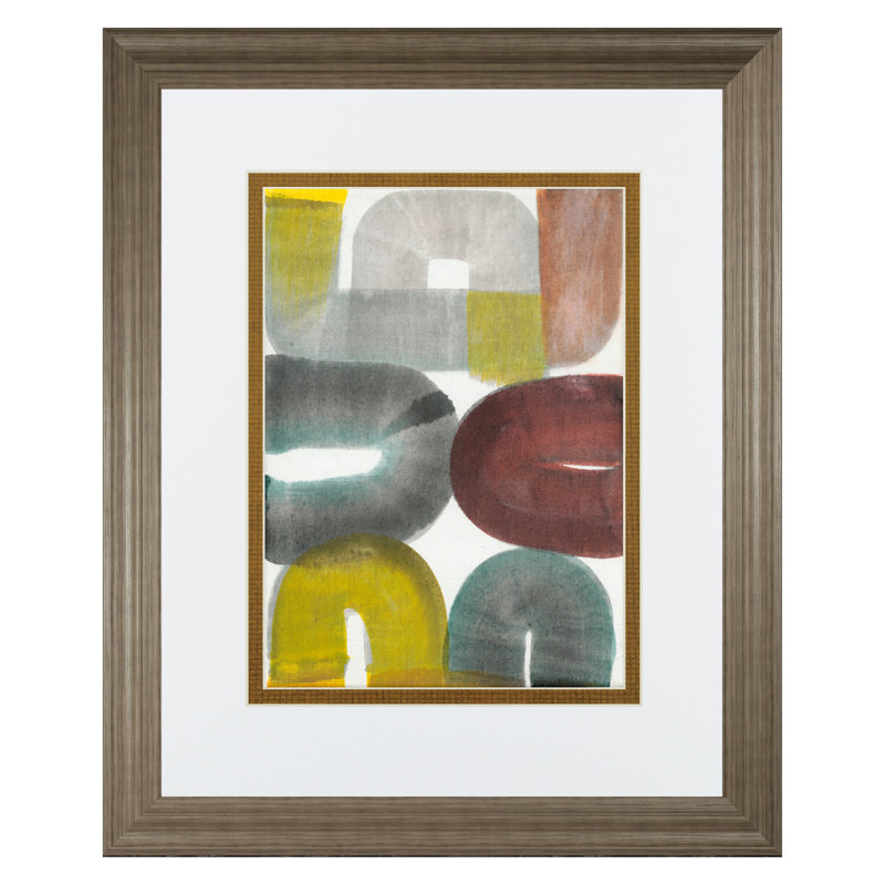 Muted Forms Wall Art - 34" x 40" - Gilded Radiance Frame