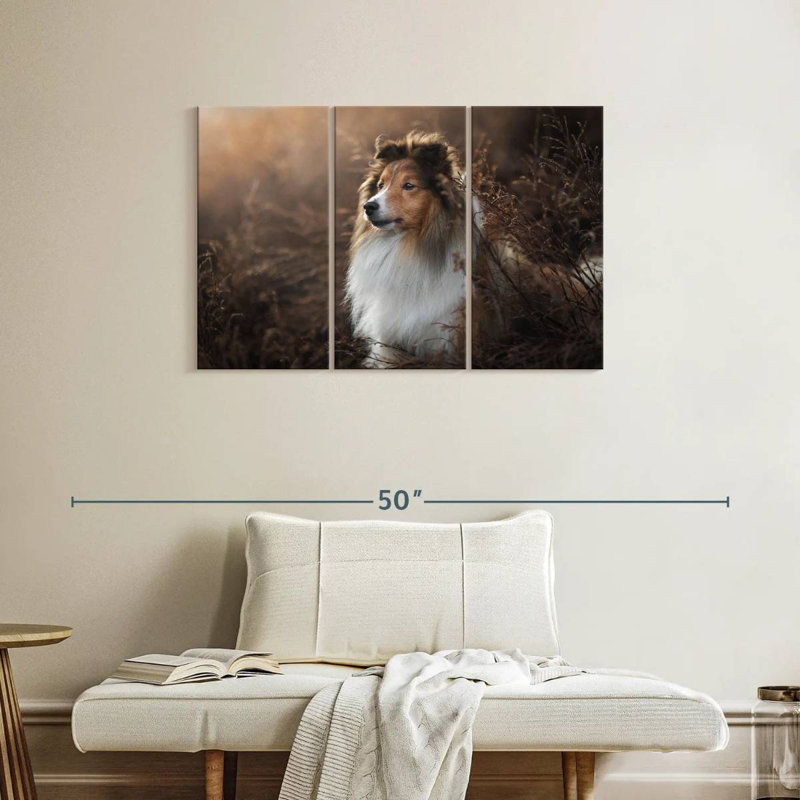 Brampt Gorgeous Sheltie Dog, 24" H x 38" W