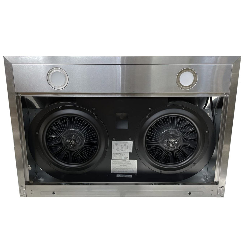 Hotte en acier inoxydable NOVE 800 CFM, hotte de cuisine sous armoire, commande tactile à 3 vitesses, bac à huile PRO-NUT01