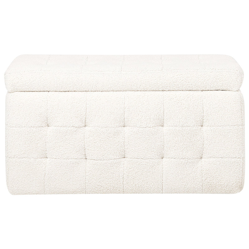 Krystianna 72cm Wide Tufted Rectangle Solid Colour Ottoman with Storage
