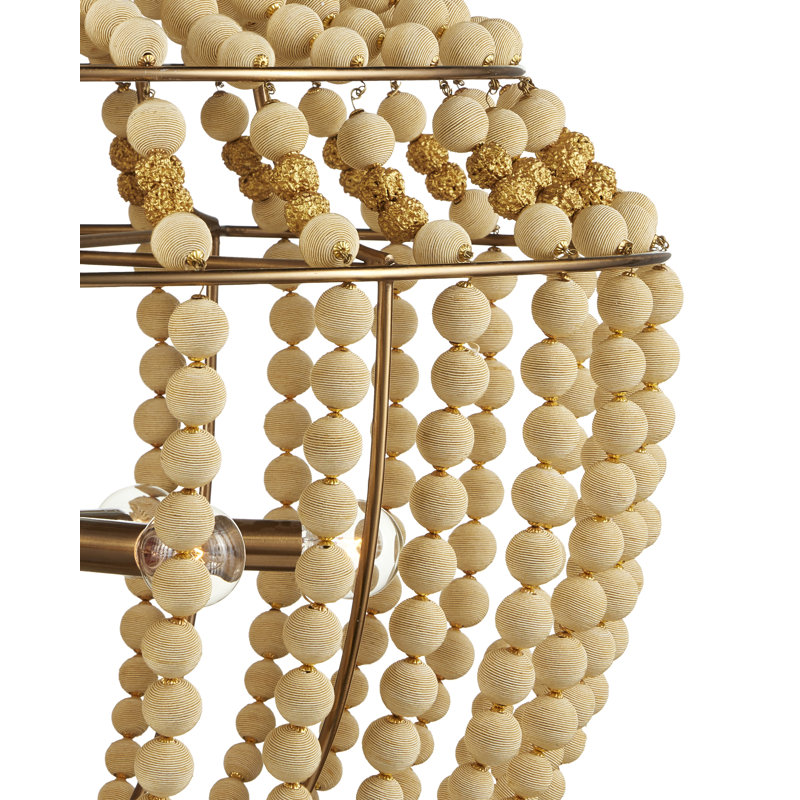 Penelope 6 - Light Iron/Brass Chandelier