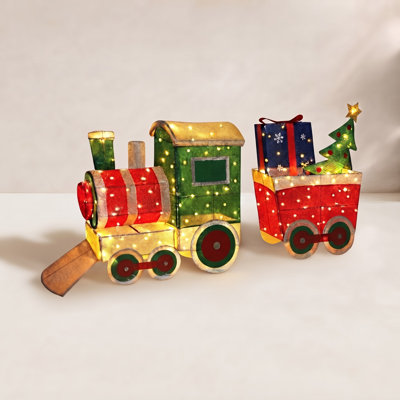 Gutierrez Outdoor Christmas Train Set