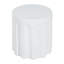 Table d'appoint d'extérieur en béton blanc