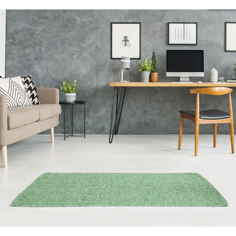 Tapis de zone vert floral ditsy, Rectangle 9 pi x 12 pi