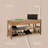 Solid Wood Shoe Storage Bench with Cushion-666937441