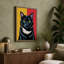 Black Cat Portrait Modern - Wrapped Canvas-1612972512-1612972514