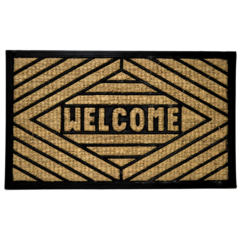 Needville Non-Slip Outdoor Doormat, Rectangle 1'6" x 2'6"