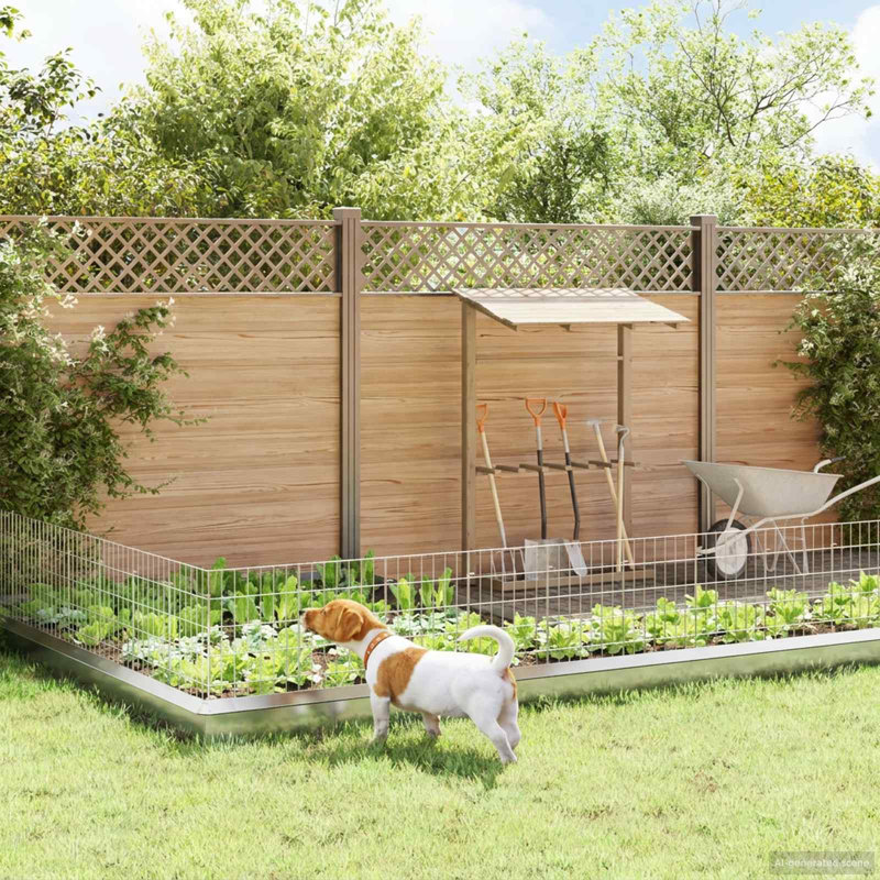 Galvanised Steel Fencing Kits, 50cm H x 35cm W