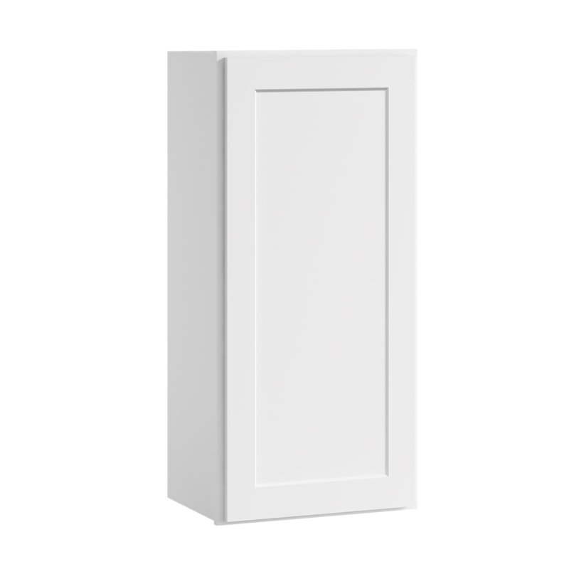 Armoire murale standard blanche Shaker de l 18 po x P 12 po x H 42 po Homeibro Cozy Design, Blanc shaker