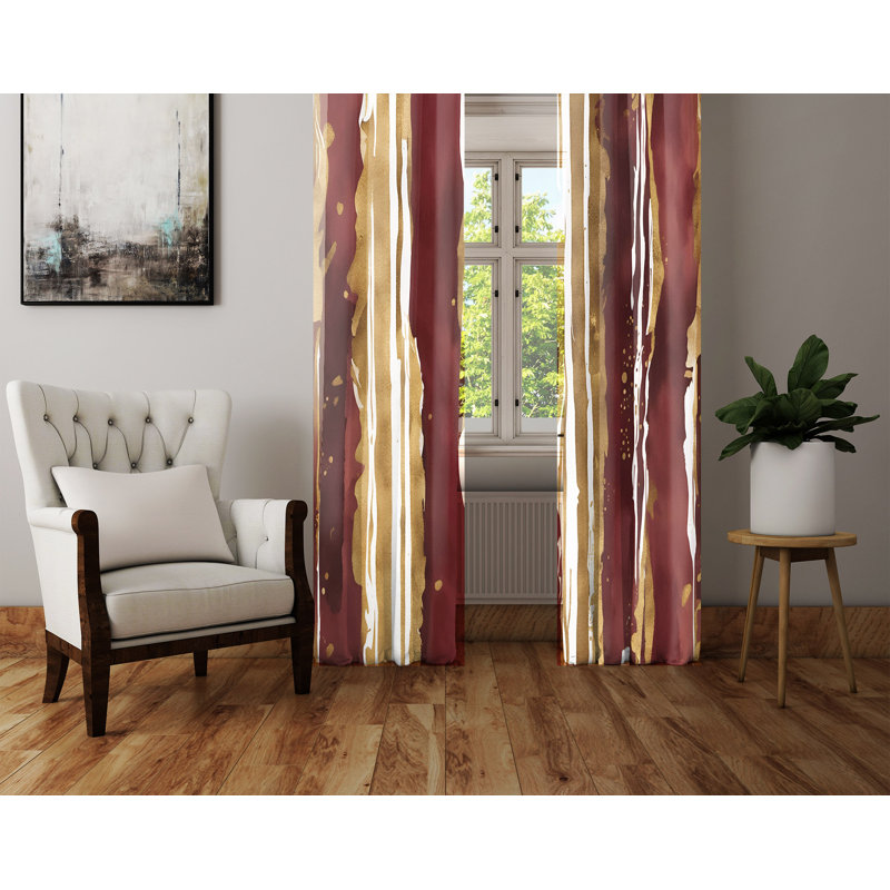 Semi Sheer Curtain Pair, 20" W x 61" L