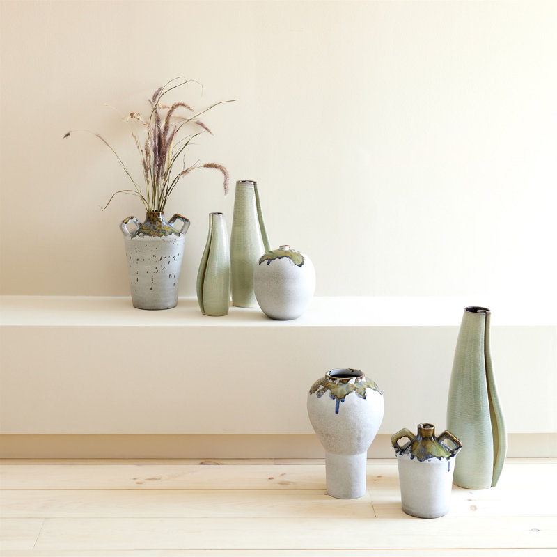 Ceramic / Porcelain Table Vase, Overall Height-  14"