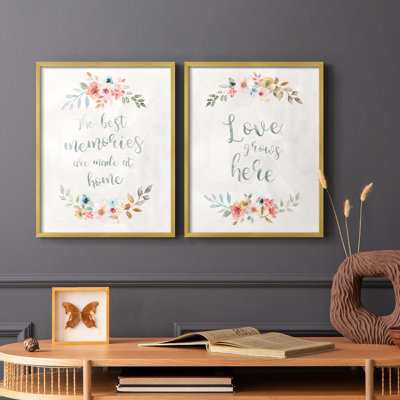 Floral Memories-Premium Framed Print -Ready to Hang - No Nails Required - No Nails Required