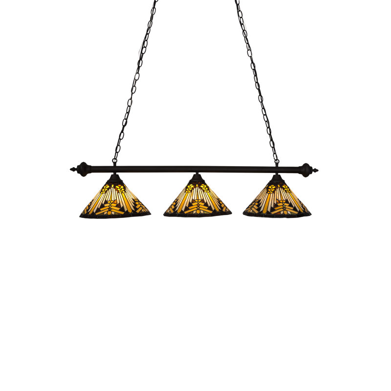 47" Long Nuevo Mission 3 Light Island Pendant