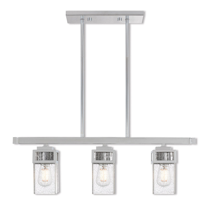 Luminaire suspendu linéaire à 3 lumières pour îlot de cuisine Balf