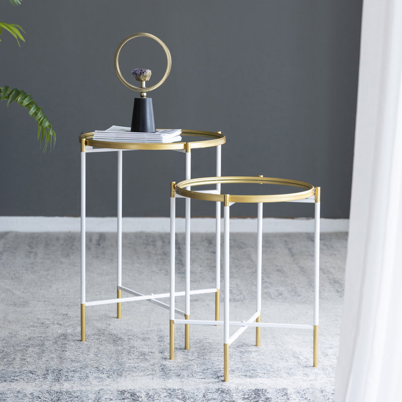 Glass Tray Top Nesting Tables