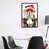 Toile avec cadre en bois brun classique est en rupture de stock