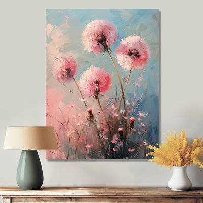 Été rose bleu pissenlit Rêve II - Pissenlit, art mural