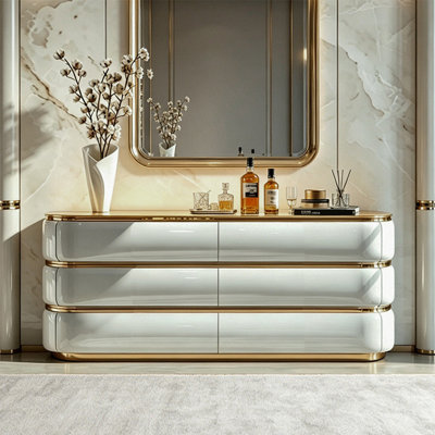 American-style minimalist luxury painted cabinet