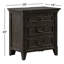 Trelawny 3 Drawer Nightstand w/ Charging Station