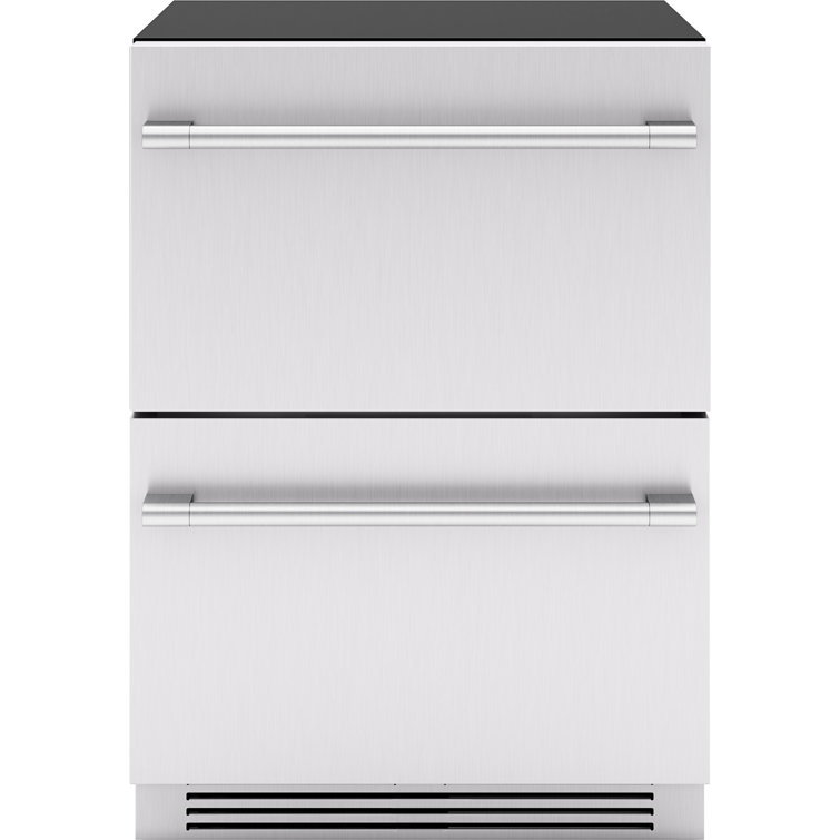 Zephyr Presrv 24" Built-In Stainless Steel Dual Zone Refrigerator Freezer Drawers