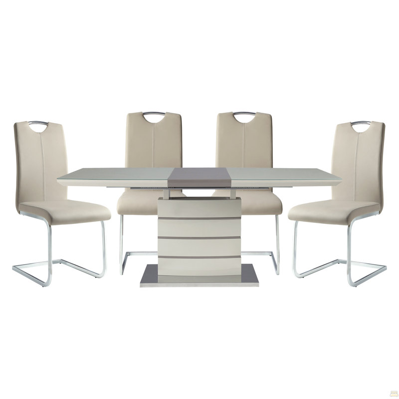 Ensemble de table de salle à manger 5 pièces Modern Elegant Design