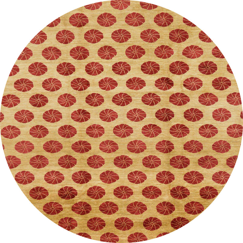 Tapis abstrait moderne 162, Rond 5 pi