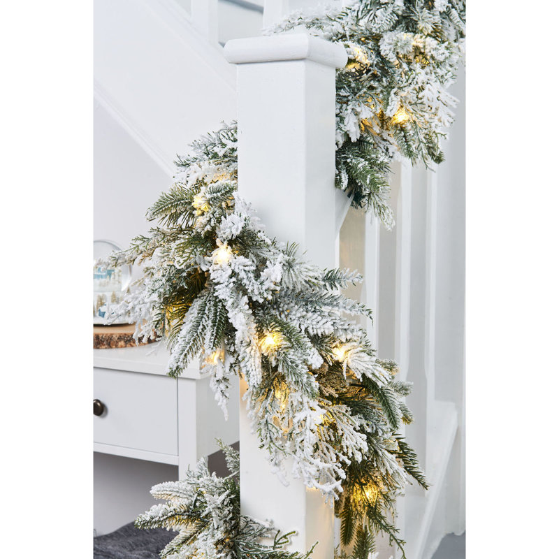 35.56cm Lighted Faux Garland with Lights