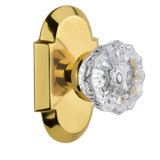 Cottage Plate with Crystal Door Knob