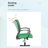 Ergonomic Task Chair Adjustable Height Office Chair Swivel Rolling Computer Chair Executive Desk Chair with Lumbar Support Armrest for Home Office-1613158468