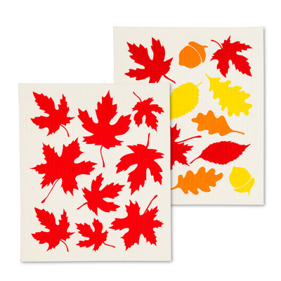 Linge à vaisselle feuilles