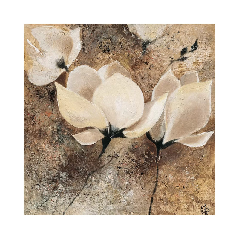 Magnolia II by Yuliya Volynets - Wrapped Canvas Painting, 30.48 cm H x 30.48 cm W