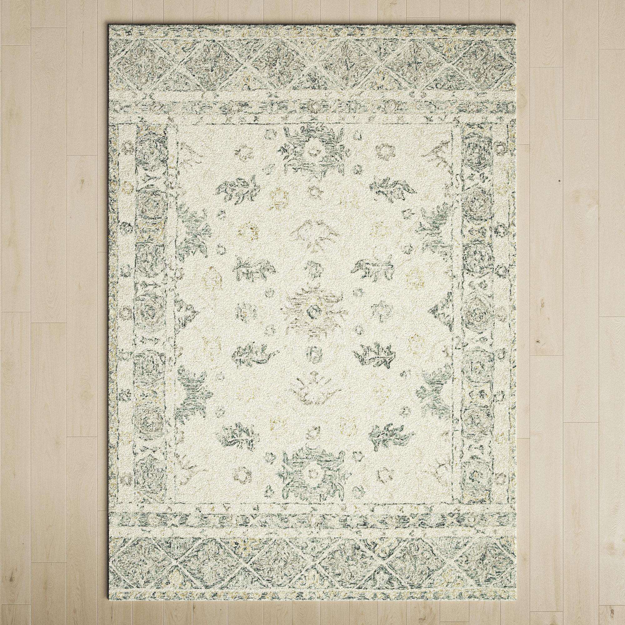 Loloi Norabel NOR-01 Ivory Slate Rug - 2 ft 3 in x 3 ft 9 in