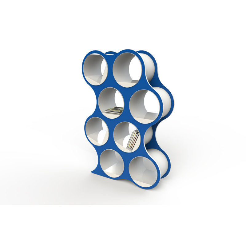 Bibliothèque géométrique BOLLA Pop, 8 tablettes, Bleu arctique