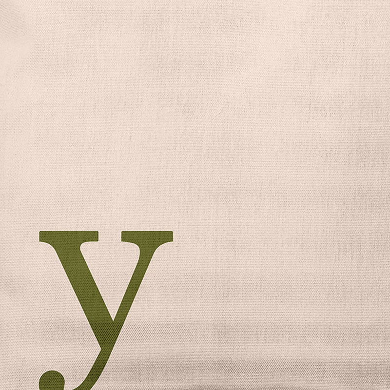 Coussin décoratif intérieur / extérieur Modern Monogram, Olive