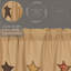 Rideaux de cuisine Applique Star Prairie