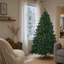Arbre de Noël artificiel à charnières non éclairées, branches denses, décoration de Noël réaliste-808395593-808395607