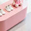 Table de présentation ovale rose-2069848352