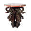 Bronze Three Elephants Bar Table