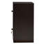 Armoire de rangement Joma, 2 portes avec serrure en métal, rouge cacao, 23 po