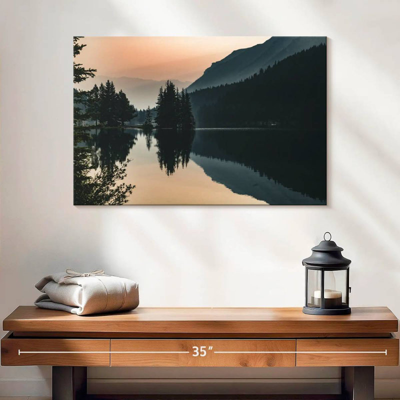 Cèdres sur le lac Banff, H 16 po x l 24 po