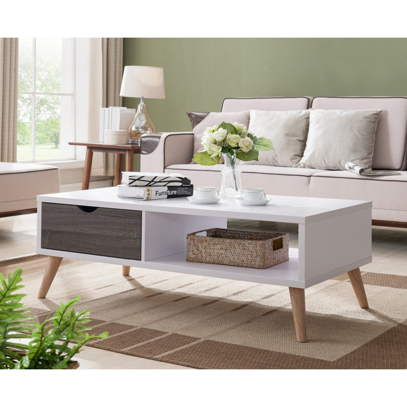 Four Leg Coffee Table with Storage