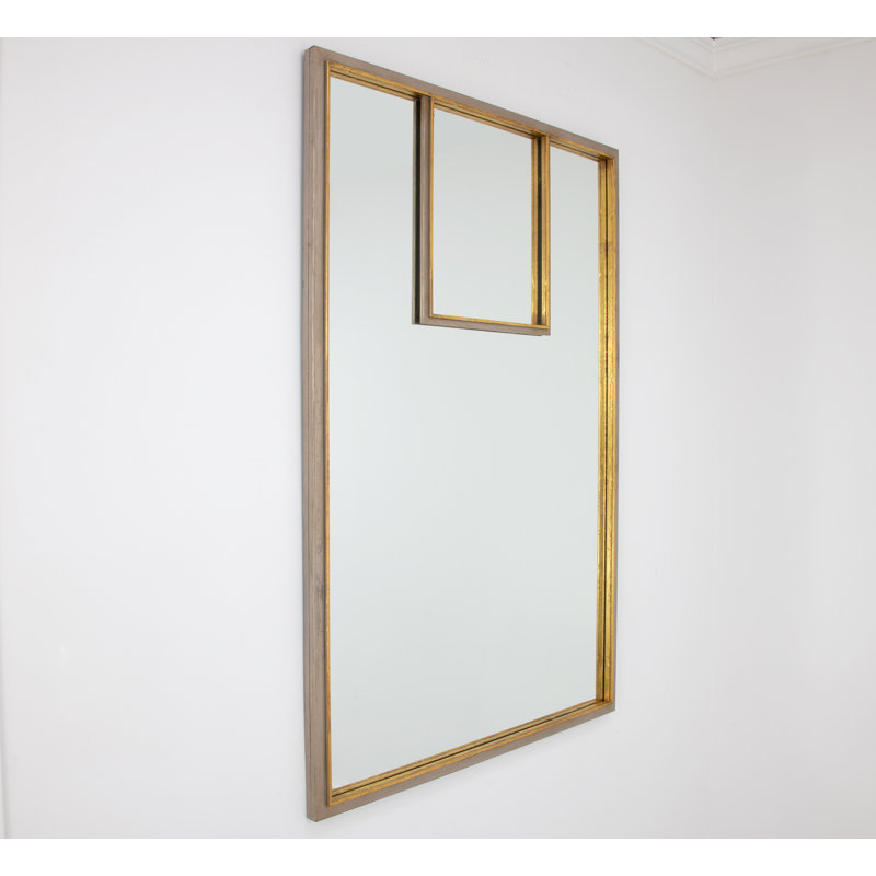 Porta Rectangle Metal Mirror, Champagne